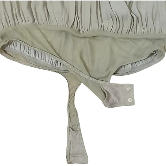 Free People Intimately All Tucks Bodysuit in Salt Marsh Sz Large - Picture 14 of 16